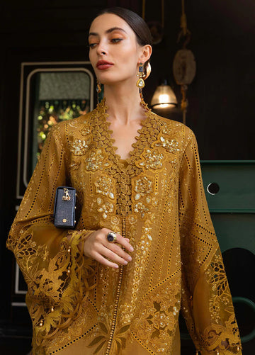 Maria B Unstitched Embroidered Lawn 3 Piece Suit MB26ULE D7