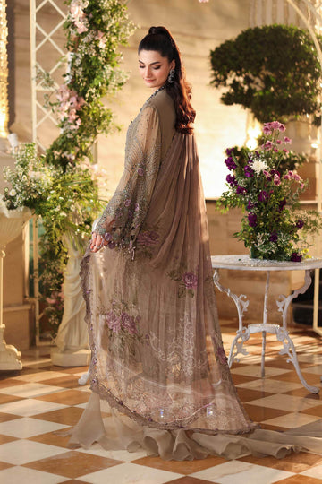 3 Piece stitched Embroidered Chiffon Suit (inspired)